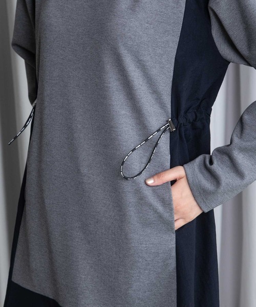 MARECHAL TERRE（マルシャルテル）の「ドッキングワンピース（ワンピース・レディース・ブラック/ネイビー/グレー/アイボリー・MEDIUM）」の16枚目の写真