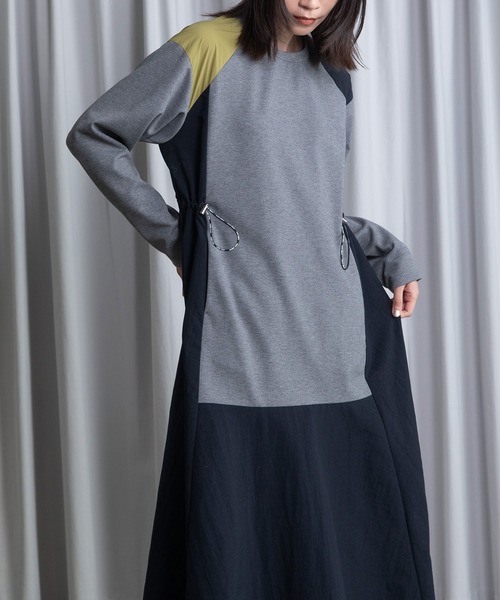 MARECHAL TERRE（マルシャルテル）の「ドッキングワンピース（ワンピース・レディース・ブラック/ネイビー/グレー/アイボリー・MEDIUM）」の18枚目の写真