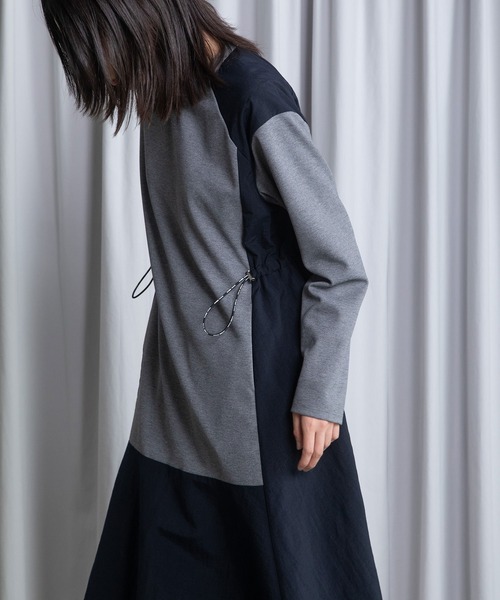 MARECHAL TERRE（マルシャルテル）の「ドッキングワンピース（ワンピース・レディース・ブラック/ネイビー/グレー/アイボリー・MEDIUM）」の21枚目の写真