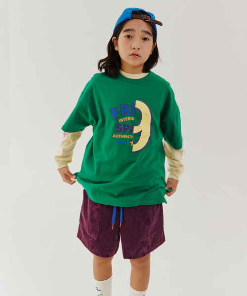FRISE(フリゼ)の「ナインティ_グリーン(Tシャツ/カットソー・レディース・その他・110/120/130)」の1枚目の写真