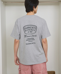 ベースボールレターハーフTシャツ(グレー)