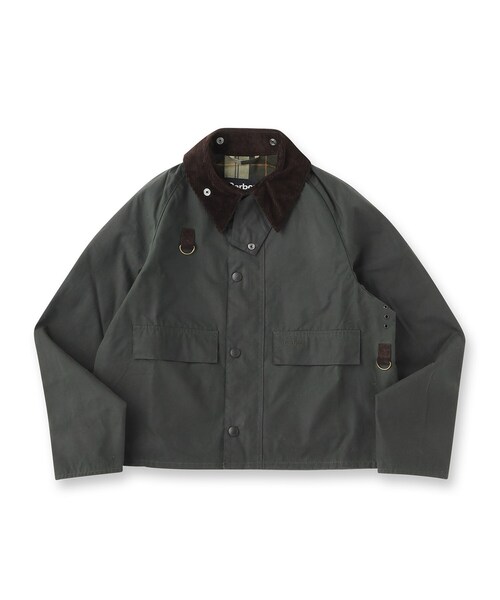 Barbour（バブアー）の「barbour（バブアー）spey wax jacket｜ジャケット（テーラードジャケット・メンズ・モスグリーン・91/92）」の2枚目の写真