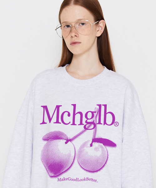 MATCHGLOBE(マッチグローブ)の「モノカラー ピーチ スウェットシャツ(ライトメランジ)(スウェット・レディース・その他・FREE)」の3枚目の写真