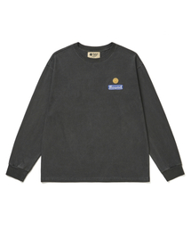 HUMAN N CAT（ヒューマンアンドキャット）の「パウンド3 ピグメントウォッシュ ロングスリーブTシャツ [チャコール]（Tシャツ/カットソー）」