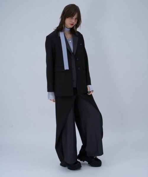 HARE（ハレ）の「ハイショクラップデザインパンツ(HARE)（スラックス