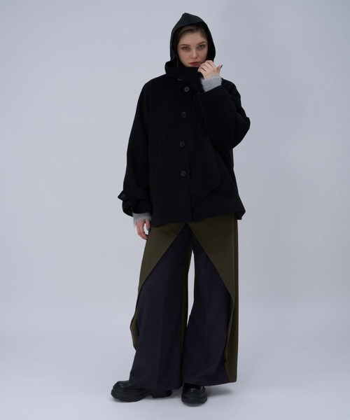 HARE（ハレ）の「ハイショクラップデザインパンツ(HARE)（スラックス