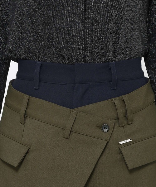 HARE（ハレ）の「ハイショクラップデザインパンツ(HARE)（スラックス