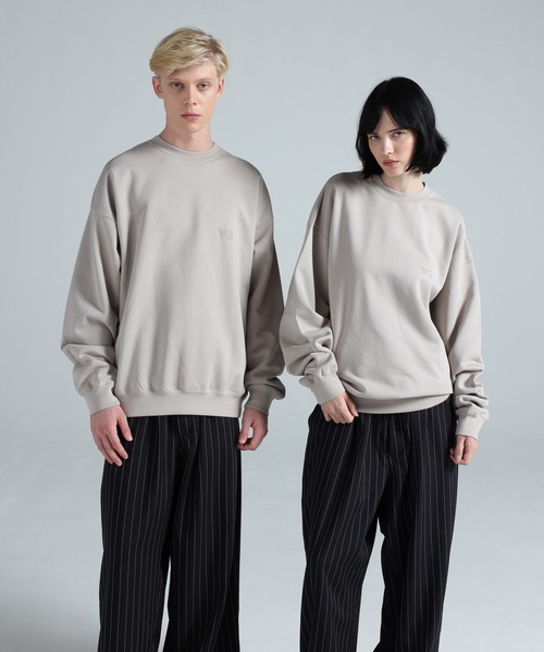 Y-3(ワイスリー)の「Y-3 BRUSHED TERRY CREW SWEAT(スウェット・メンズ・ライトブラウン・X-LARGE/LARGE/MEDIUM/SMALL/X-SMALL/XX-SMALL)」の1枚目の写真