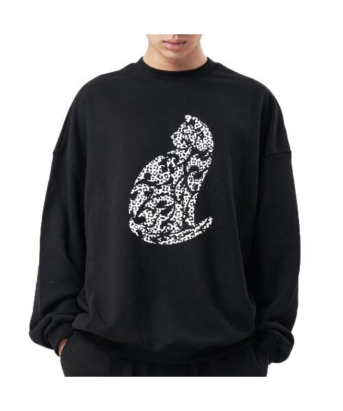 EIGHTVOLUME(エイトボリューム)の「EVレオパードキャットオーバーサイズスウェット(スウェット・メンズ・その他・ONESIZE)」の1枚目の写真