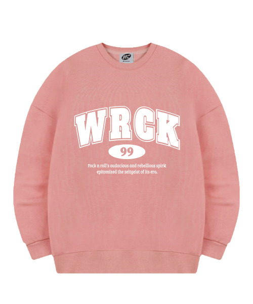 WILDROCK(ワイルドロック)の「WRCK アーチロゴ スウェット_インディピンク(スウェット・メンズ・その他・LARGE/MEDIUM/SMALL)」の2枚目の写真
