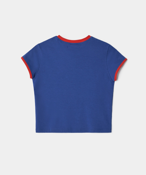 PO8（ピーオーエイト）の「CORE 8 T-SHIRTS - COBALT BLUE（Tシャツ/カットソー・レディース・コバルトブルー・SMALL/MEDIUM）」の3枚目の写真