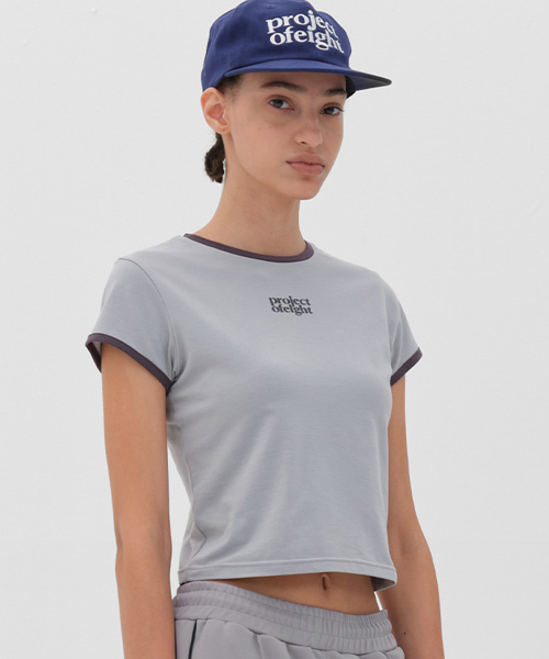 PO8（ピーオーエイト）の「CORE 8 T-SHIRTS - COBALT BLUE（Tシャツ/カットソー・レディース・コバルトブルー・SMALL/MEDIUM）」の4枚目の写真