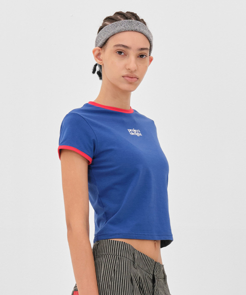 PO8（ピーオーエイト）の「CORE 8 T-SHIRTS - COBALT BLUE（Tシャツ/カットソー・レディース・コバルトブルー・SMALL/MEDIUM）」の5枚目の写真