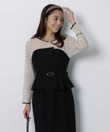 JUSGLITTY | ペプラムワンピース(ワンピース)