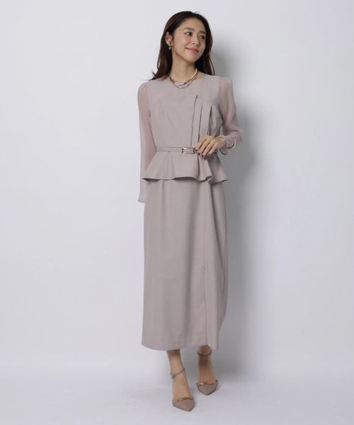 JUSGLITTY（ジャスグリッティー）の「ペプラムワンピース（ワンピース・レディース・ピンク系その他/ブラック系その他・2/1/0）」の12枚目の写真