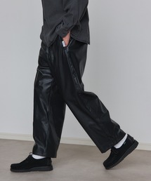 【MAISON CLUB】Super Soft PU Leather Track Pants / スーパーソフトPUレザートラックパンツ