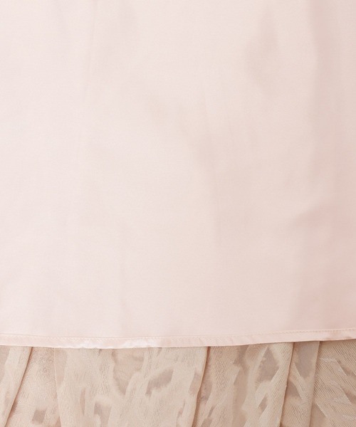 mysty woman（ミスティウーマン）の「カットジャガードドッキングワンピース 636605（ワンピース・レディース・ブラック/ピンクベージュ/アイボリー・FREE）」の12枚目の写真