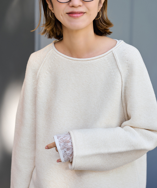 FRAMeWORK（フレームワーク）の「SPRING-ニット（ニット/セーター・レディース・グレー/アイボリー/ブルー・FREE）」の20枚目の写真