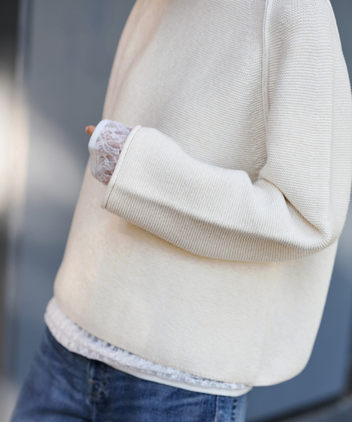 FRAMeWORK（フレームワーク）の「SPRING-ニット（ニット/セーター・レディース・グレー/アイボリー/ブルー・FREE）」の21枚目の写真