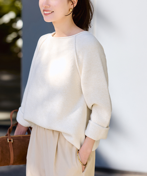 FRAMeWORK（フレームワーク）の「SPRING-ニット（ニット/セーター・レディース・アイボリー/ブルー/グレー・FREE）」の22枚目の写真