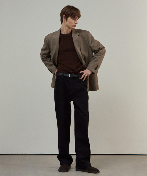 MINDBRIDGE（マインドブリッジ）の「[COUTURE]ヘリンボーンオーバーサイズジャケット（テーラードジャケット・メンズ・ベージュ・100/110/95/105）」の5枚目の写真