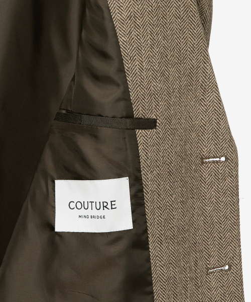 MINDBRIDGE（マインドブリッジ）の「[COUTURE]ヘリンボーンオーバーサイズジャケット（テーラードジャケット・メンズ・ベージュ・100/110/95/105）」の10枚目の写真