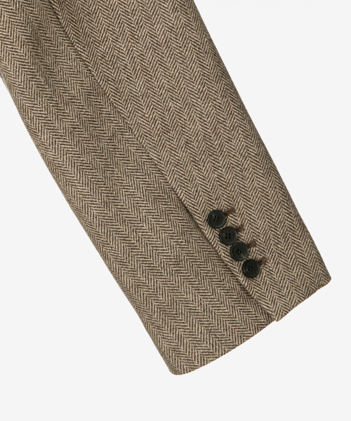 MINDBRIDGE（マインドブリッジ）の「[COUTURE]ヘリンボーンオーバーサイズジャケット（テーラードジャケット・メンズ・ベージュ・100/110/95/105）」の11枚目の写真