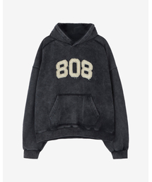 INEXCIS（イネクシス）の「808 ヘビー起毛フードパーカー (ウォッシュドブラック)（パーカー）」