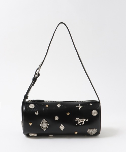 Three Four Time（ｽﾘｰﾌｫｰﾀｲﾑ）の「コンチョドラムボストンBAG（ショルダーバッグ・レディース・シルバー/ブラック/レッド・FREE）」の20枚目の写真