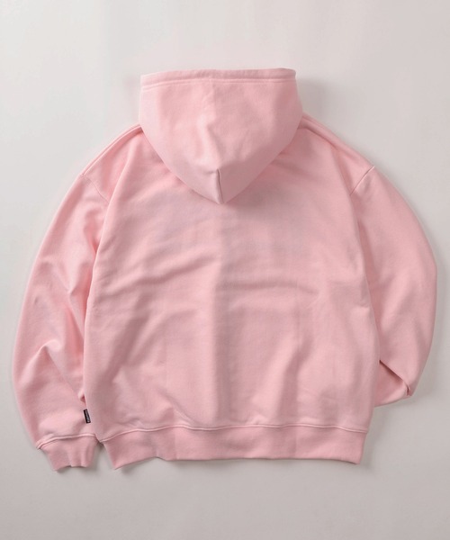 THRASHER（スラッシャー）の「【70】【THRASHER/スラッシャー】ブランドロゴ アップリケ刺繍 裏毛 ジップパーカー/ダブルジップ/ショート丈有り（パーカー・メンズ・ピンク/ブラック/ブラック系その他2/ブラック系その他/グレー・FREE/M/L/XL）」の16枚目の写真