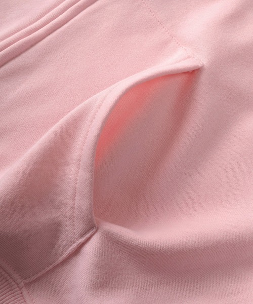 THRASHER（スラッシャー）の「【70】【THRASHER/スラッシャー】ブランドロゴ アップリケ刺繍 裏毛 ジップパーカー/ダブルジップ/ショート丈有り（パーカー・メンズ・ピンク/ブラック/ブラック系その他2/ブラック系その他/グレー・FREE/M/L/XL）」の14枚目の写真