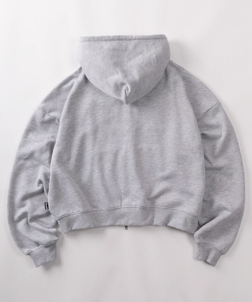 THRASHER（スラッシャー）の「【70】【THRASHER/スラッシャー】ブランドロゴ アップリケ刺繍 裏毛 ジップパーカー/ダブルジップ/ショート丈有り（パーカー・メンズ・ピンク/ブラック/ブラック系その他2/ブラック系その他/グレー・FREE/M/L/XL）」の20枚目の写真