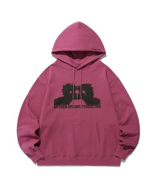 NICE GHOST CLUB(ナイスゴーストクラブ)の「BROKEN DREAMS HOODIE_PINK(NG2ESUM405A)(パーカー・レディース・ピンク・S/M/L)」の1枚目の写真