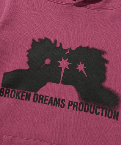 NICE GHOST CLUB(ナイスゴーストクラブ)の「BROKEN DREAMS HOODIE_PINK(NG2ESUM405A)(パーカー・レディース・ピンク・S/M/L)」の5枚目の写真