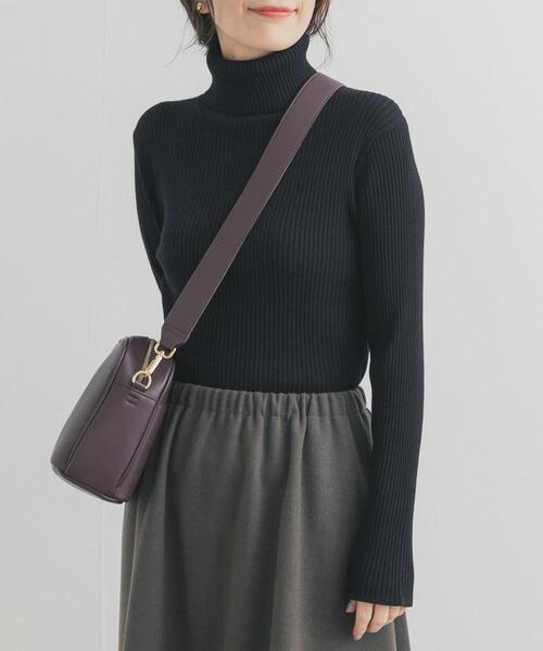 URBAN RESEARCH DOORS(アーバンリサーチドアーズ)の「タートルネックリブニット(ニット/セーター・レディース・オレンジ/オフホワイト/ブラック・FREE)」の14枚目の写真