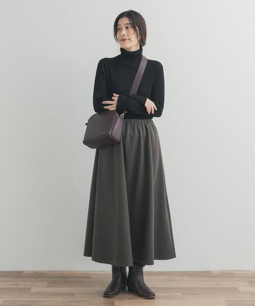 URBAN RESEARCH DOORS(アーバンリサーチドアーズ)の「タートルネックリブニット(ニット/セーター・レディース・オレンジ/オフホワイト/ブラック・FREE)」の17枚目の写真