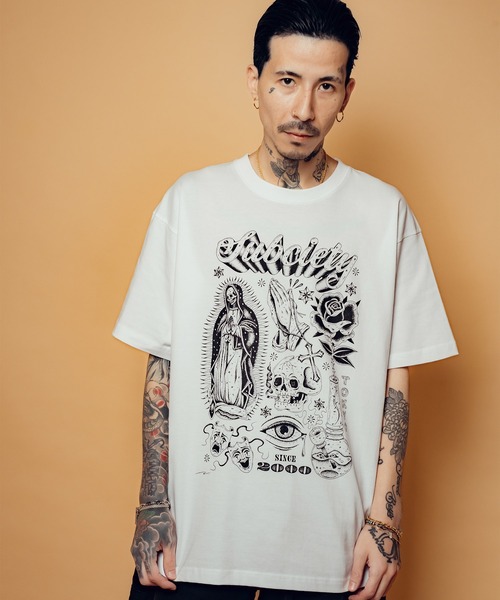 Subciety(サブサエティ)の「Chapter tee(Tシャツ/カットソー・メンズ・ホワイト/ブラック・SMALL/MEDIUM/LARGE/X-LARGE/XX-LARGE)」の5枚目の写真