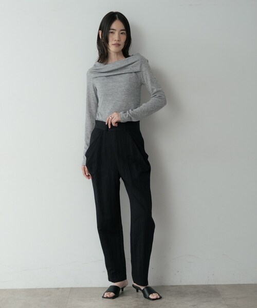 GALLEST（ギャレスト）の「オフショルカットソー（Tシャツ/カットソー・レディース・グレー系4/ライトグリーン/ブラック系8・38）」の5枚目の写真