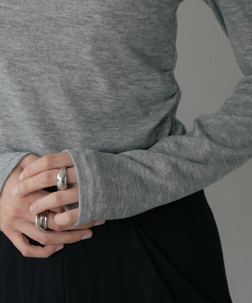 GALLEST（ギャレスト）の「オフショルカットソー（Tシャツ/カットソー・レディース・グレー系4/ライトグリーン/ブラック系8・38）」の10枚目の写真