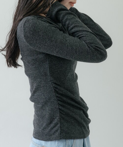 GALLEST（ギャレスト）の「オフショルカットソー（Tシャツ/カットソー・レディース・グレー系4/ライトグリーン/ブラック系8・38）」の15枚目の写真