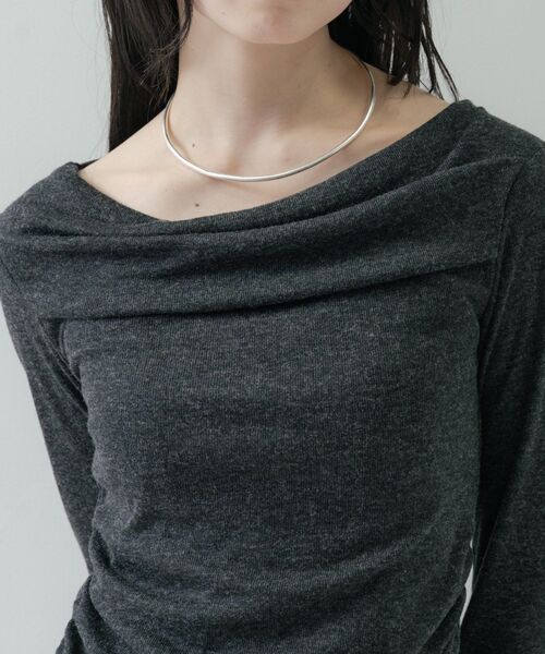 GALLEST（ギャレスト）の「オフショルカットソー（Tシャツ/カットソー・レディース・グレー系4/ライトグリーン/ブラック系8・38）」の17枚目の写真