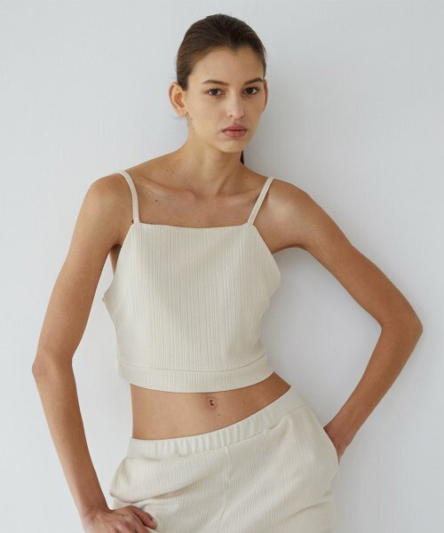 KIMDOH(キムド)の「IVORY WRINKLE SLEEVELESS KNIT TOP(Tシャツ/カットソー・レディース・その他・FREE)」の3枚目の写真