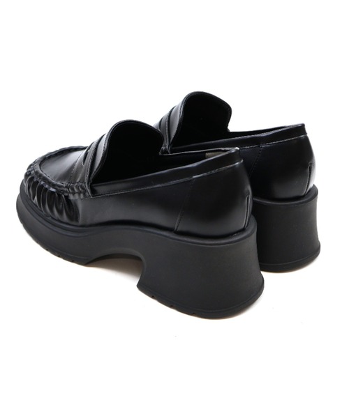 VIVIAN（ヴィヴィアン）の「厚底ギャザーローファー（ローファー・レディース・ブラック/ダークブラウン・S/LL/L/M）」の10枚目の写真