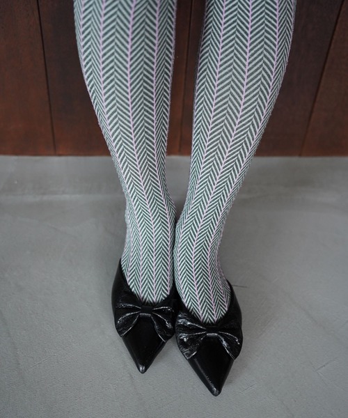 SANSeLF（サンセルフ）の「【SANSeLF】スリムラインヘリンボーンタイツ saa25a244（タイツ/ストッキング・レディース・B/C/A・FREE）」の16枚目の写真