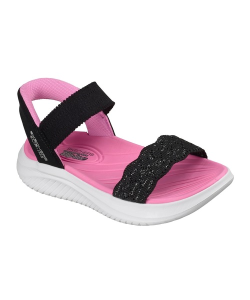 SKECHERS(スケッチャーズ)の「スケッチャーズ ハンズフリー リップインズ ウルトラ フレックス 3.0 - エルモサ ブリーズ(サンダル・キッズ・ブラック×ピンク/ラベンダー・18cm/19cm/20cm/21cm)」の1枚目の写真