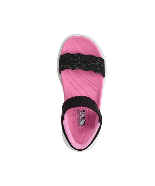 SKECHERS(スケッチャーズ)の「スケッチャーズ ハンズフリー リップインズ ウルトラ フレックス 3.0 - エルモサ ブリーズ(サンダル・キッズ・ブラック×ピンク/ラベンダー・18cm/19cm/20cm/21cm)」の3枚目の写真
