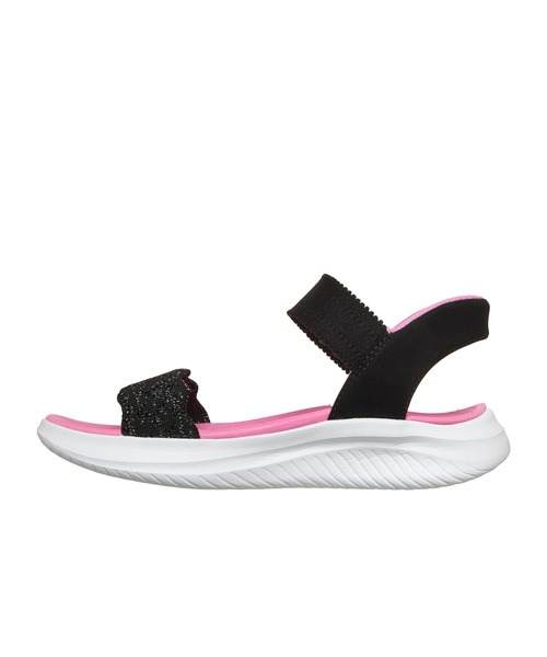 SKECHERS(スケッチャーズ)の「スケッチャーズ ハンズフリー リップインズ ウルトラ フレックス 3.0 - エルモサ ブリーズ(サンダル・キッズ・ブラック×ピンク/ラベンダー・18cm/19cm/20cm/21cm)」の4枚目の写真