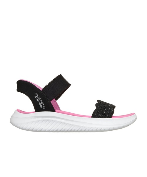 SKECHERS(スケッチャーズ)の「スケッチャーズ ハンズフリー リップインズ ウルトラ フレックス 3.0 - エルモサ ブリーズ(サンダル・キッズ・ブラック×ピンク/ラベンダー・18cm/19cm/20cm/21cm)」の5枚目の写真