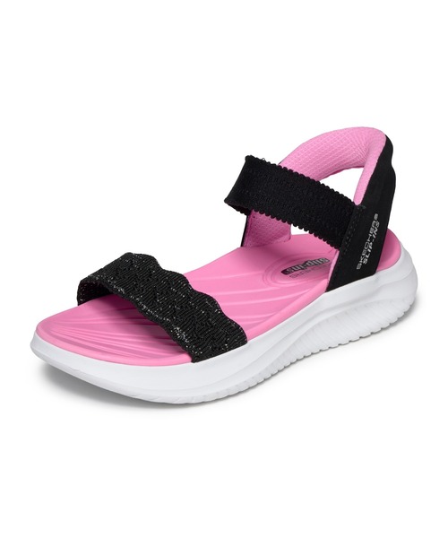 SKECHERS(スケッチャーズ)の「スケッチャーズ ハンズフリー リップインズ ウルトラ フレックス 3.0 - エルモサ ブリーズ(サンダル・キッズ・ブラック×ピンク/ラベンダー・18cm/19cm/20cm/21cm)」の7枚目の写真