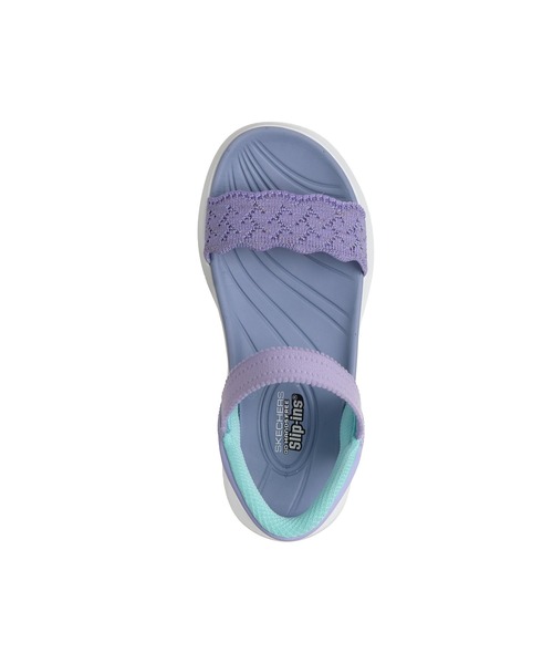 SKECHERS(スケッチャーズ)の「スケッチャーズ ハンズフリー リップインズ ウルトラ フレックス 3.0 - エルモサ ブリーズ(サンダル・キッズ・ブラック×ピンク/ラベンダー・18cm/19cm/20cm/21cm)」の8枚目の写真